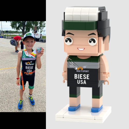 דמות לבנים יחיד התאמה אישית מלאה